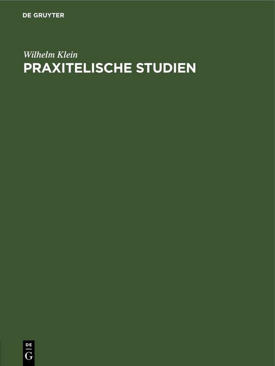Produktbild: Praxitelische Studien