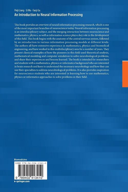 Produktbild: An Introduction to Neural Information Processing