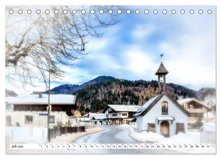 Produktbild: WINTERZAUBER Reit im Winkl und Umgebung (Tischkalender 2026 DIN A5 quer), CALVENDO Monatskalender