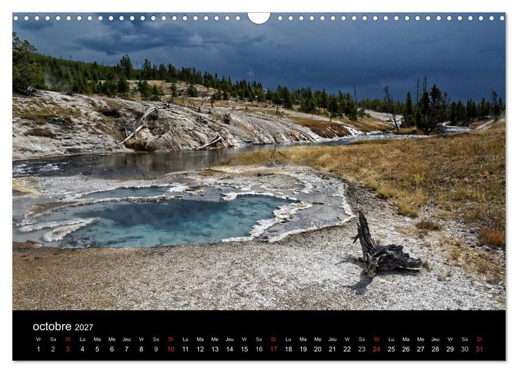 Produktbild: Yellowstone Un grand parc am&eacute;ricain (Calendrier mural 2027 DIN A3 vertical), CALVENDO calendrier mensuel