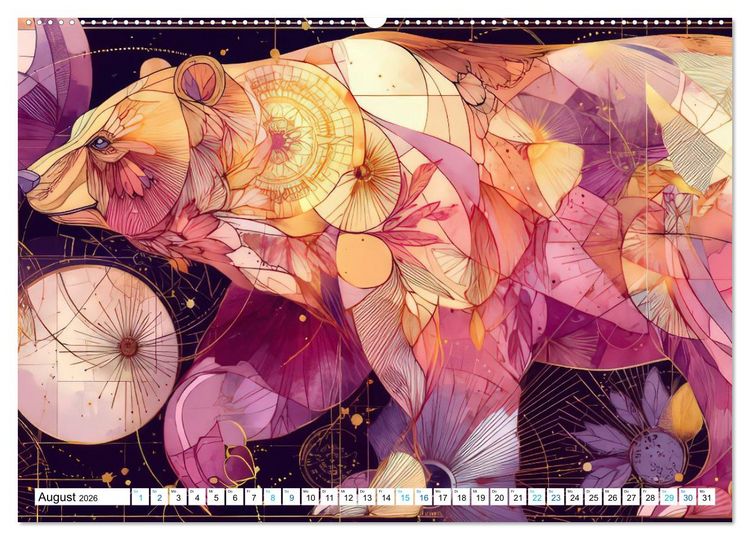 Produktbild: Bohemian Tierzauber (hochwertiger Premium Wandkalender 2026 DIN A2 quer), Kunstdruck in Hochglanz