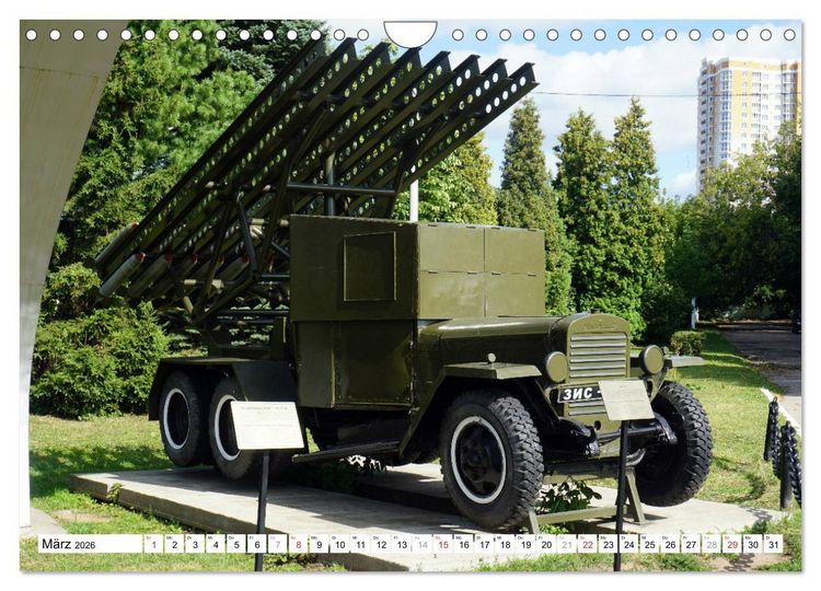 Produktbild: Stalinorgel und T-34 - Sowjetische Milit&auml;rhistorie (Wandkalender 2026 DIN A4 quer), CALVENDO Monatskalender