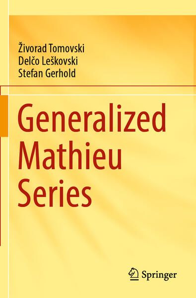 Produktbild: Generalized Mathieu Series