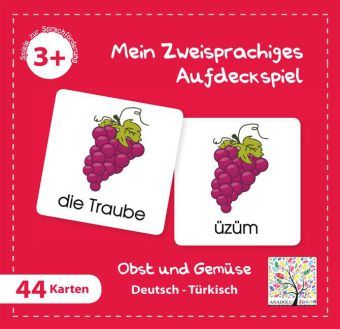 Produktbild: Mein Zweisprachiges Aufdeckspiel, Obst und Gem&uuml;se, T&uuml;rkisch (Kinderspiel)
