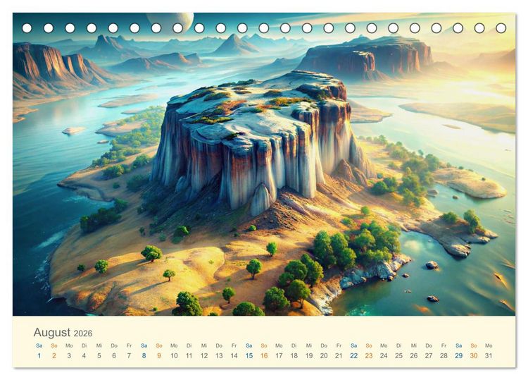 Produktbild: Nicht von diesem Planeten (Tischkalender 2026 DIN A5 quer), CALVENDO Monatskalender