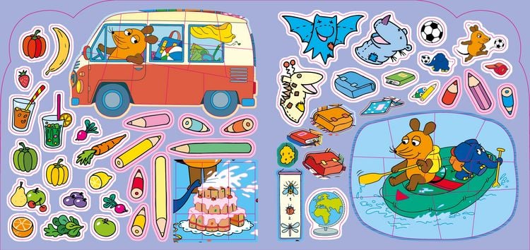 Produktbild: Die Maus &ndash; Stickern, Malen, Gestalten: Mit 250 Stickern.