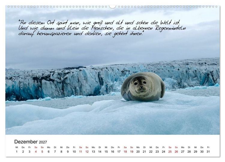 Produktbild: Islandherzen (Wandkalender 2027 DIN A2 quer), CALVENDO Monatskalender