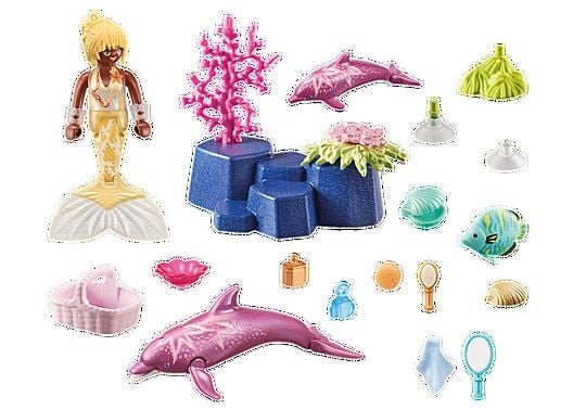 Produktbild: PLAYMOBIL 71501 Meerjungfrau mit Delfinen