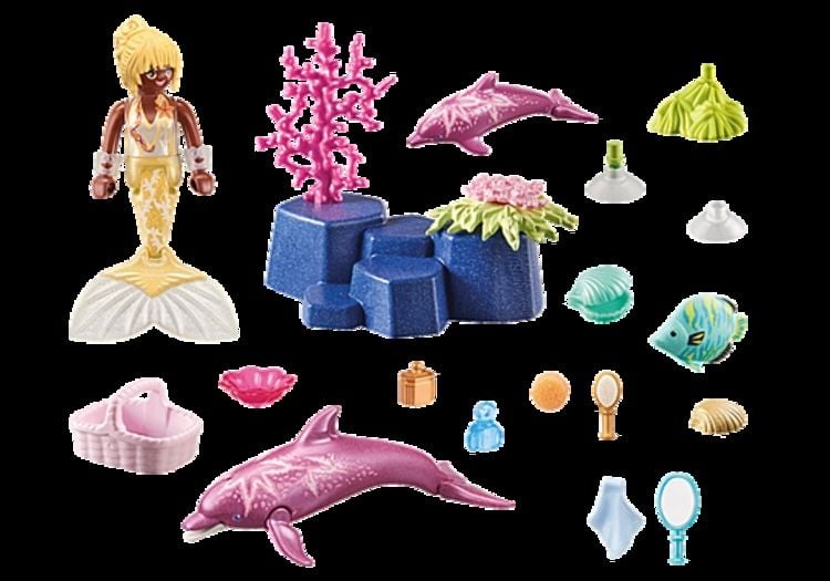 PLAYMOBIL 71501 - Princess Magic - Meerjungfrau mit Delfinen