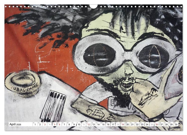 Produktbild: Gesichter Kubas - Havanna Graffiti (Wandkalender 2026 DIN A3 quer), CALVENDO Monatskalender
