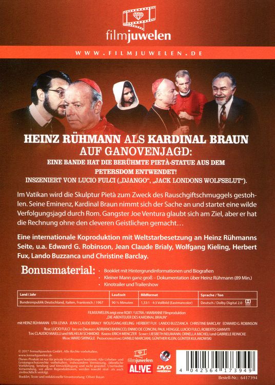 Produktbild: Die Abenteuer des Kardinal Braun - filmjuwelen