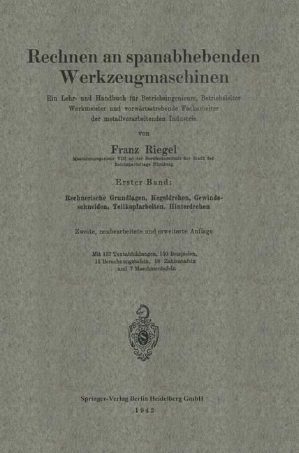 Produktbild: Rechnen an spanabhebenden Werkzeugmaschinen