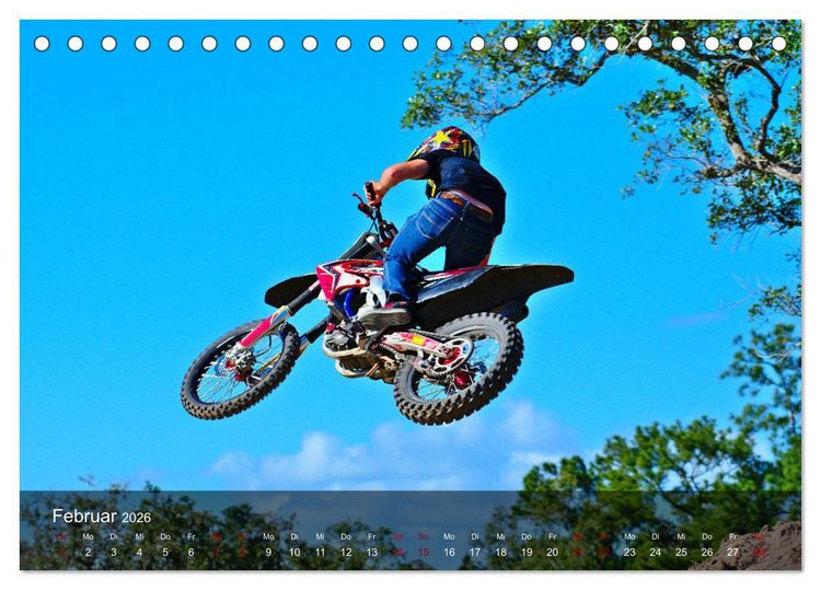 Produktbild: Motocross - Adrenalin pur (Tischkalender 2026 DIN A5 quer), CALVENDO Monatskalender