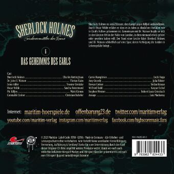 Produktbild: Sherlock Holmes - Sonderermittler der Krone - Das Geheimnis des Earls,1 Audio-CD
