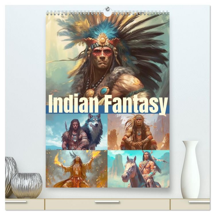 Produktbild: Indian Fantasy (hochwertiger Premium Wandkalender 2026 DIN A2 hoch), Kunstdruck in Hochglanz