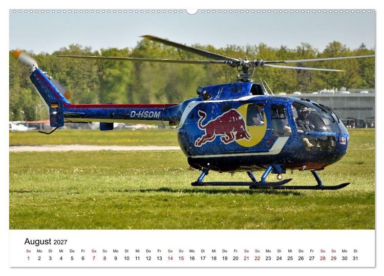 Produktbild: Hubschrauberdynamik in allen Facetten (hochwertiger Premium Wandkalender 2027 DIN A2 quer), Kunstdruck in Hochglanz