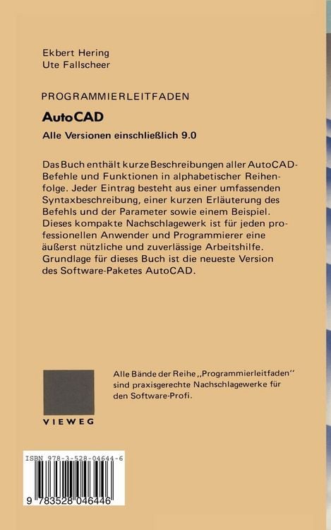 Produktbild: Programmierleitfaden AutoCAD