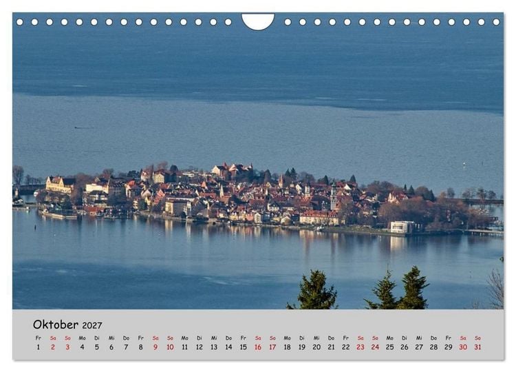 Produktbild: Lindau am Bodensee - Zwischen Himmel und See (Wandkalender 2027 DIN A4 quer), CALVENDO Monatskalender