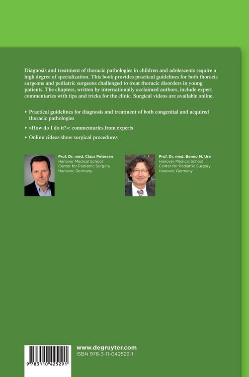 Produktbild: Thoracic Surgery in Children and Adolescents