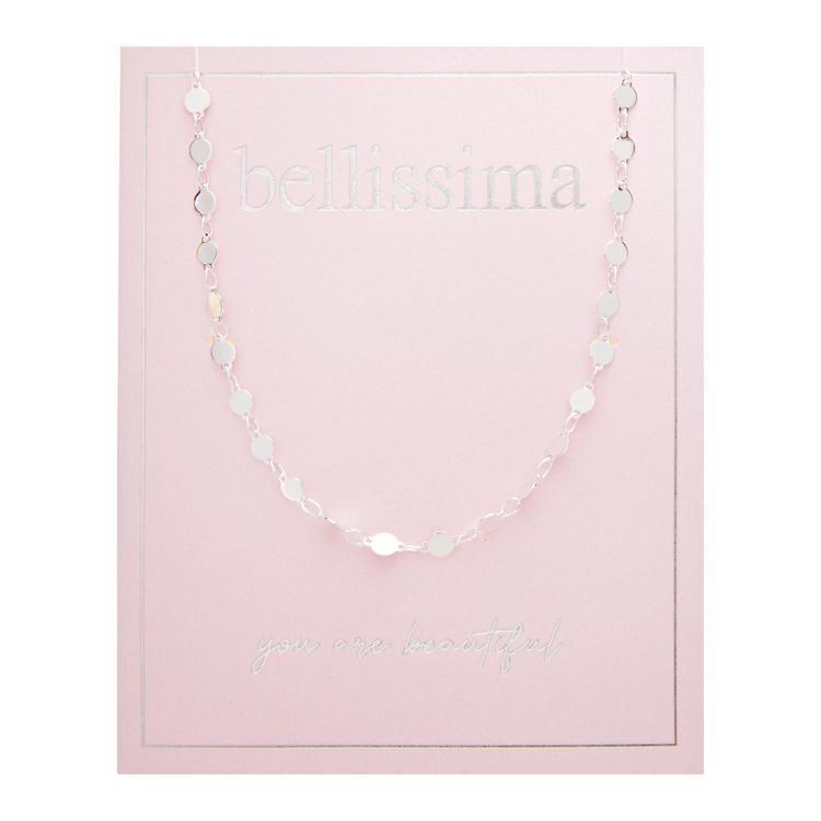 Produktbild: Halskette - "bellissima" versilbert - Pl&auml;ttchenkette