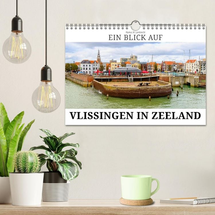 Produktbild: Ein Blick auf Vlissingen in Zeeland (Wandkalender 2026 DIN A4 quer), CALVENDO Monatskalender