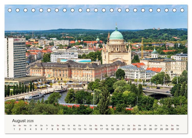 Produktbild: Himmel &uuml;ber Potsdam (Tischkalender 2026 DIN A5 quer), CALVENDO Monatskalender