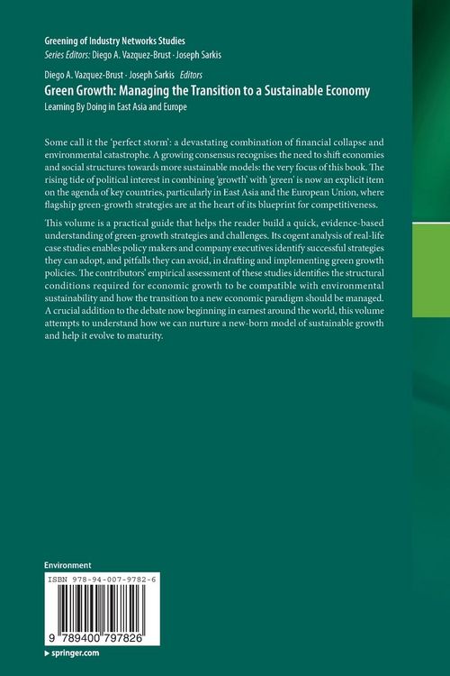 Produktbild: Green Growth: Managing the Transition to a Sustainable Economy