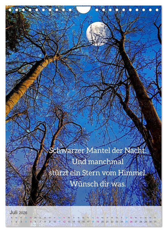 Produktbild: Manchmal - Poetische Momentaufnahmen (Wandkalender 2026 DIN A4 hoch), CALVENDO Monatskalender
