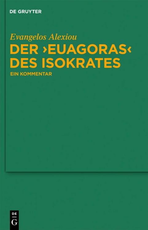 Produktbild: Der "Euagoras" des Isokrates