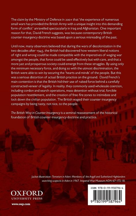 Produktbild: The British Way in Counter-Insurgency, 1945-1967