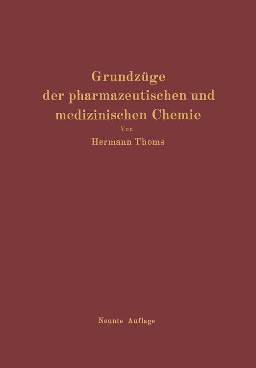Produktbild: Grundz&uuml;ge der pharmazeutischen und medizinischen Chemie