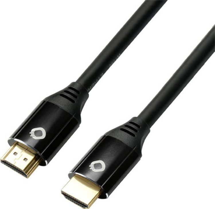 Produktbild: Oehlbach HDMI Anschlusskabel HDMI-A Stecker, HDMI-A Stecker 3.00 m Schwarz D1C92495 8K UHD, vergoldete Steckkontakte HDMI-Kabel