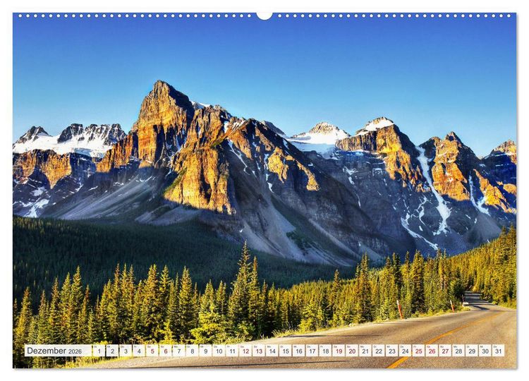 Produktbild: Kanada, Touristenziele in Alberta und British Columbia (hochwertiger Premium Wandkalender 2026 DIN A2 quer), Kunstdruck in Hochglanz