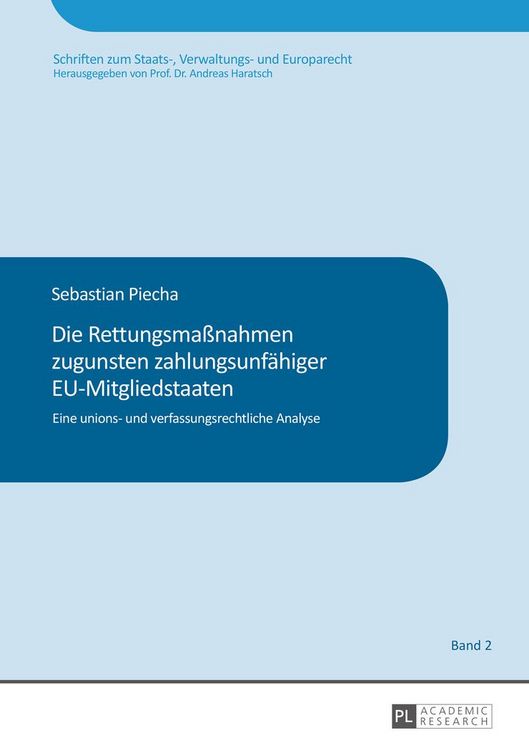 Produktbild: Die Rettungsma&szlig;nahmen zugunsten zahlungsunfaehiger EU-Mitgliedstaaten