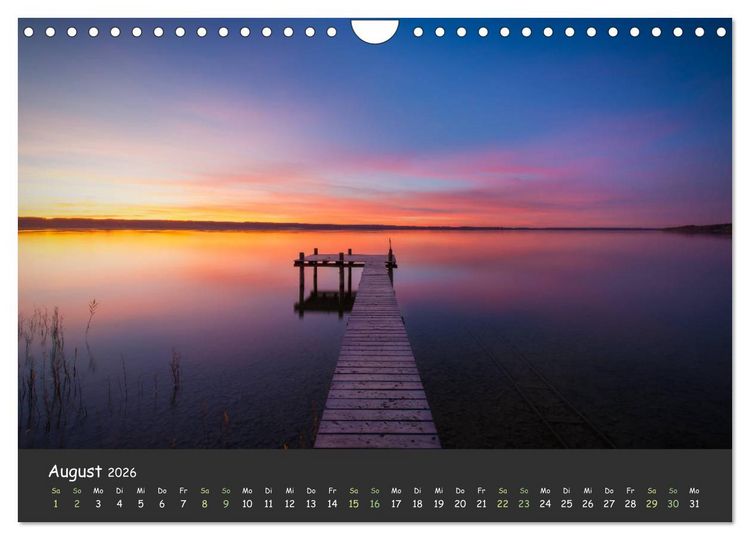 Produktbild: Ammersee bis Walchensee - Traumlandschaften im Voralpenland (Wandkalender 2026 DIN A4 quer), CALVENDO Monatskalender
