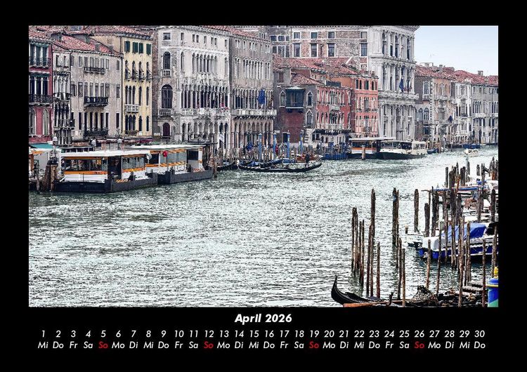 Produktbild: Venedig 2026 Fotokalender DIN A3