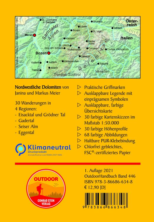 Produktbild: Nordwestliche Dolomiten 30 Wanderungen zu Gipfeln und H&uuml;tten