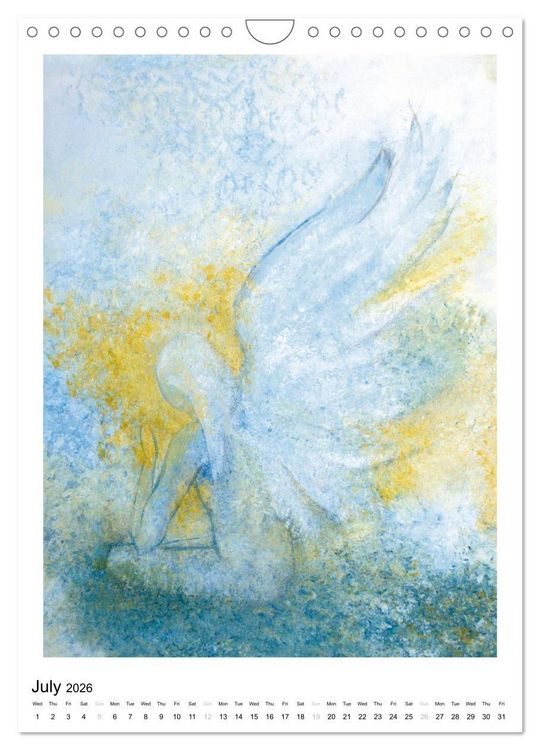 Produktbild: Angel paintings (Wall Calendar 2026 DIN A4 portrait), CALVENDO 12 Month Wall Calendar