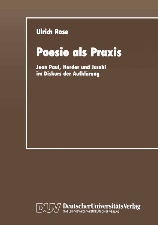 Produktbild: Poesie als Praxis