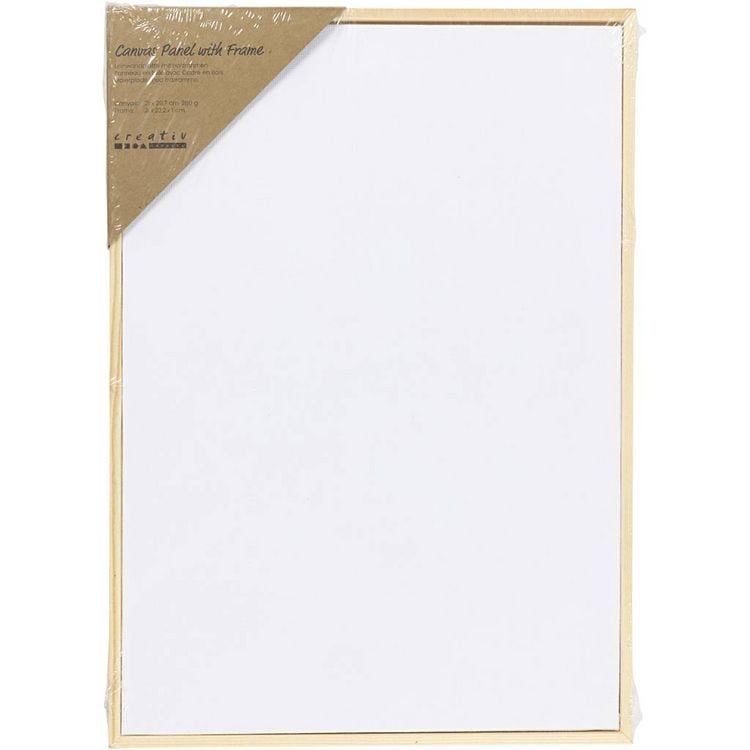 Produktbild: Creativ Company Malpappe mit Rahmen, A4, Gr&ouml;&szlig;e 21x29,7 cm, 280 g, Wei&szlig;, 1 Stk