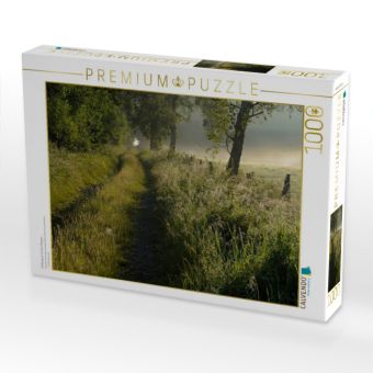 Produktbild: CALVENDO Puzzle Feldweg am fr&uuml;hen Morgen | 1000 Teile Lege-Gr&ouml;&szlig;e 64x48cm Foto-Puzzle f&uuml;r gl&uuml;ckliche Stunden