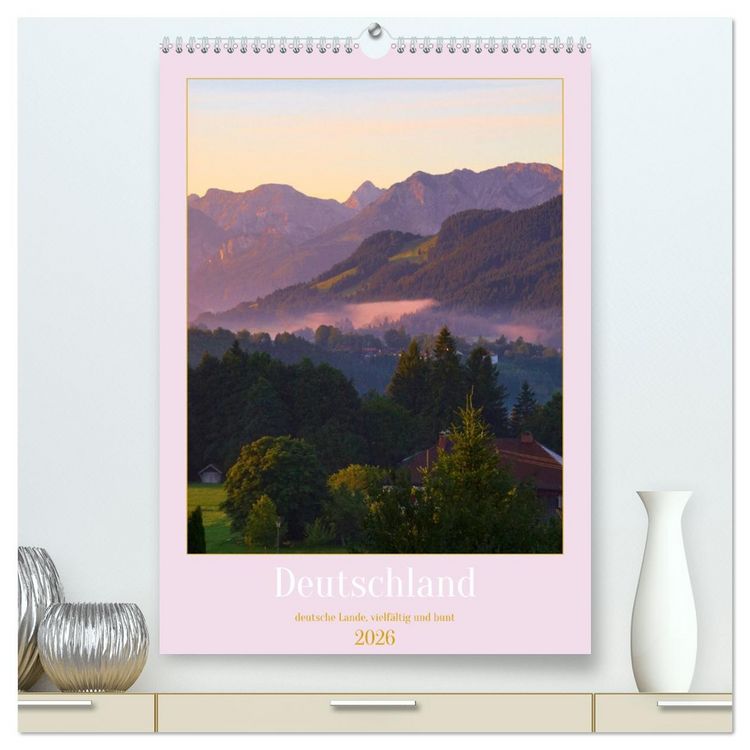 Produktbild: Deutschland. Deutsche Lande, vielf&auml;ltig und bunt (hochwertiger Premium Wandkalender 2026 DIN A2 hoch), Kunstdruck in Hochglanz