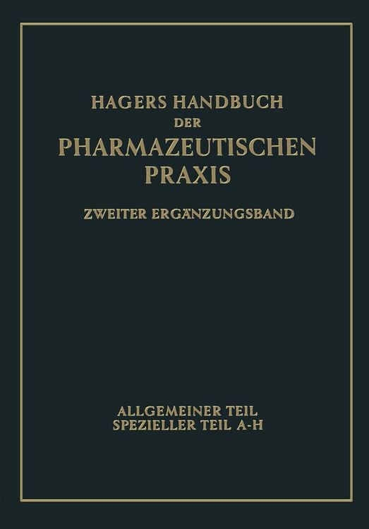 Produktbild: Hagers Handbuch der pharmazeutischen Praxis