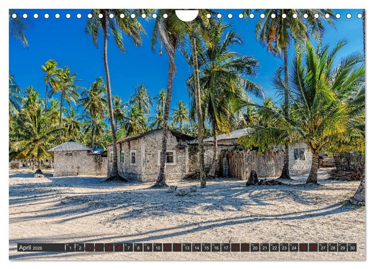 Produktbild: Karibu Sansibar (Wandkalender 2026 DIN A4 quer), CALVENDO Monatskalender