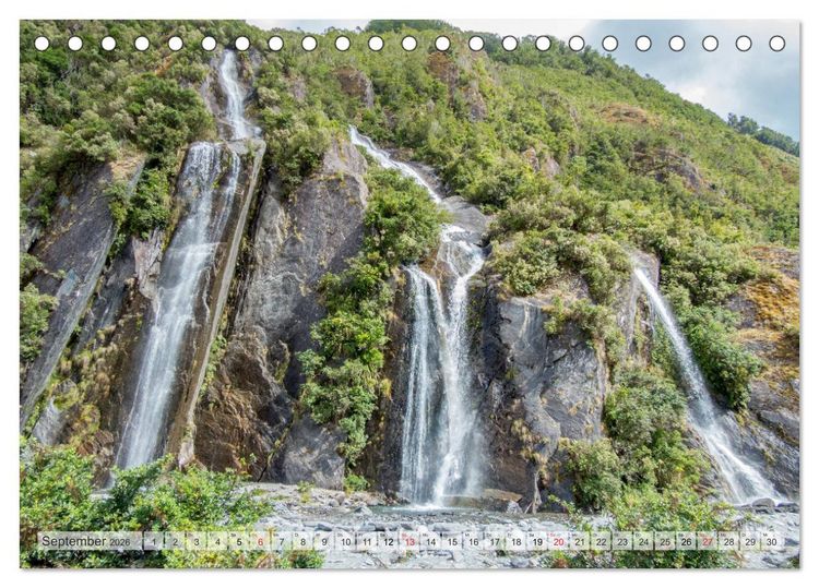 Produktbild: Neuseeland - Wandelnde Landschaften (Tischkalender 2026 DIN A5 quer), CALVENDO Monatskalender