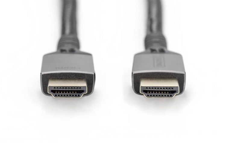 Produktbild: Digitus HDMI Anschlusskabel HDMI-A Stecker 3 m Schwarz DB-330200-030-S 8K UHD, Aluminium-Stecker, Audio Return Channel, doppelt geschirmt, dreifach