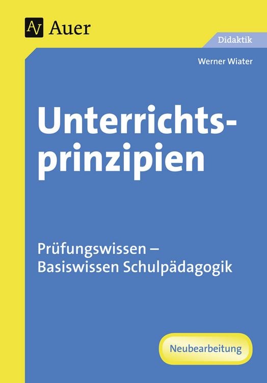 Produktbild: Unterrichtsprinzipien