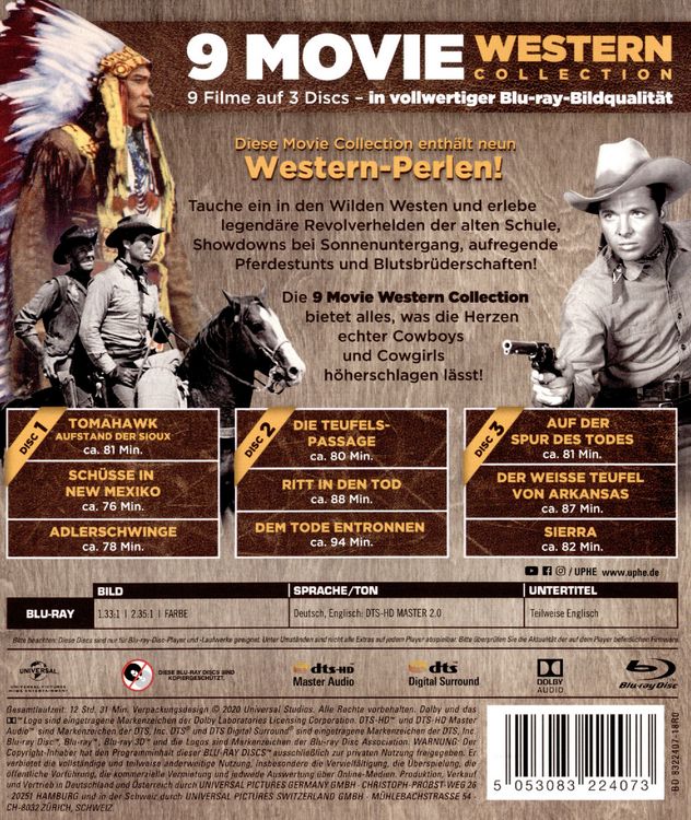 Produktbild: 9 Movie Western Collection - Vol. 2 [3 BRs]