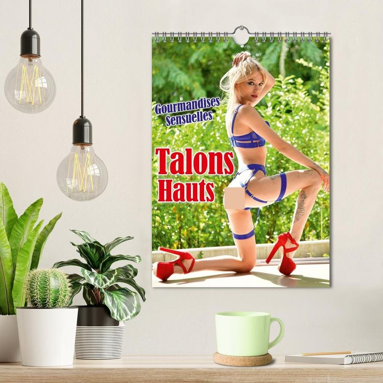 Produktbild: Talons Hauts Gourmandises sensuelles (Calendrier mural 2026 DIN A4 horizontal), CALVENDO calendrier mensuel