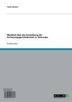 Produktbild: &Uuml;berblick &uuml;ber die Entwicklung der Verfassungsgerichtsbarkeit in Osteuropa